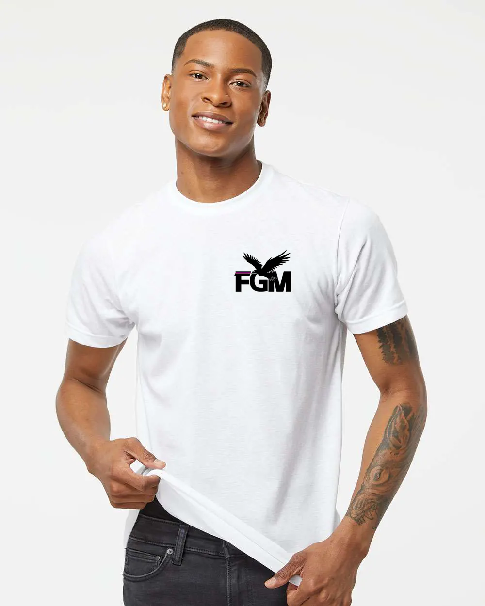 Focus Crewneck — White